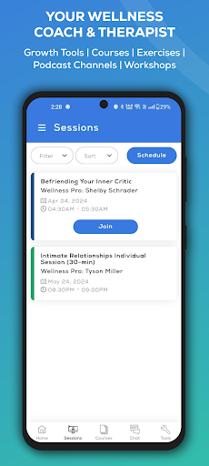 Overt: Coaching & Therapy Screen 3