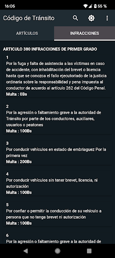 Código de Tránsito - Bolivia Screen 3