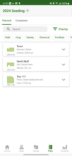 Screenshot of Operations Center Mobile