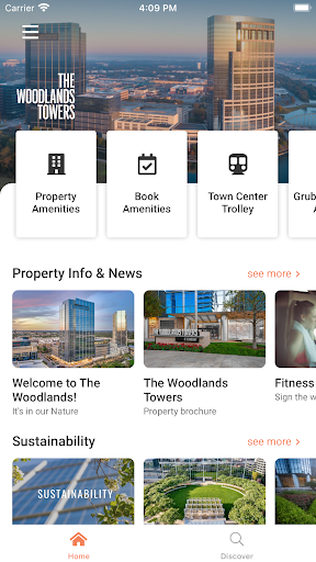 Android application The Woodlands Towers screenshort