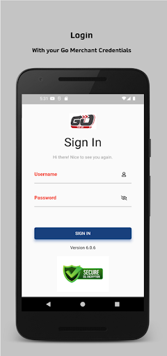 Android application Go Topup Merchant screenshort