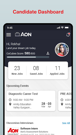 Android application CoCubes screenshort
