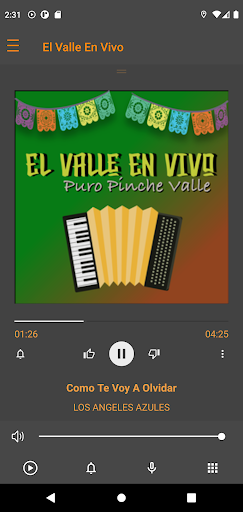 Android application El Valle En Vivo screenshort