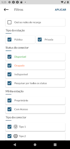 Android application Energia Atual screenshort