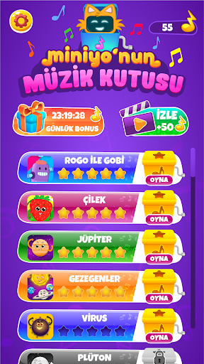 Android application MiniYo Müzik Kutusu screenshort