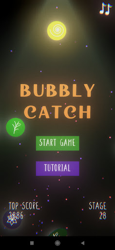 Android application Bubbly Catch screenshort