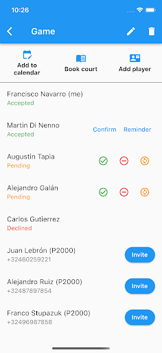 Padelhour Screen 2