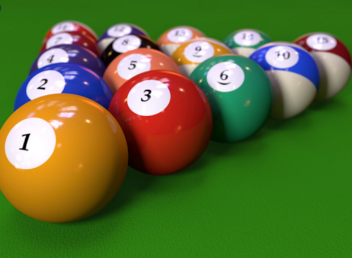 Play pool. Billiard three bands