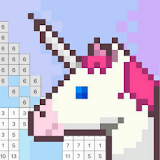 Coloring Unicorn Book Sandbox Color By Number Page icon
