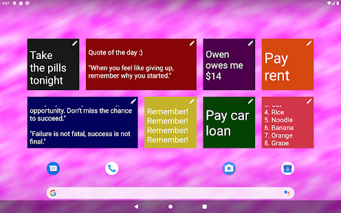 Notas Adhesivas Widget + Screenshot