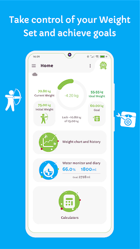 Android application Healthy Body - Weight – BMI screenshort