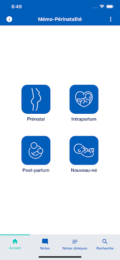 Mémo Périnatalité screenshot 0