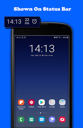 Android application Ping Monitor On Status Bar screenshort