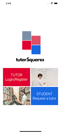 Android application tutorsquares screenshort