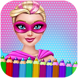 Princess Barbi Coloring Game icon