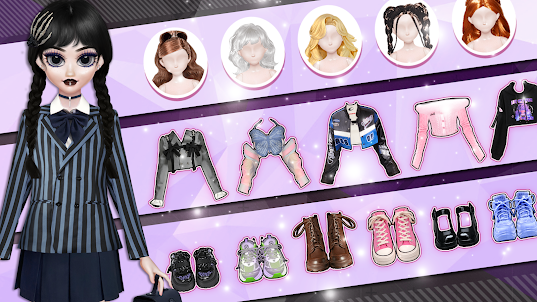 Doll Makeover: 메이크업 & 옷입히기 꾸미기
