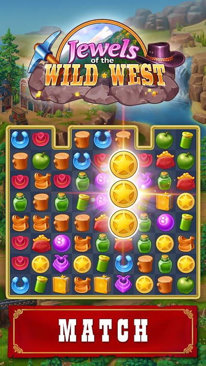 Jewels of the Wild West・Match3 - 1.48.4800 - (Android)