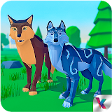 Wolf Simulator Fantasy Jungle icon