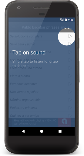 Pablo Escobar phrases & sounds Screen 3