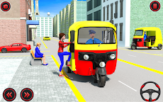 City Tuk Tuk Rickshaw 3D Gamesのおすすめ画像1