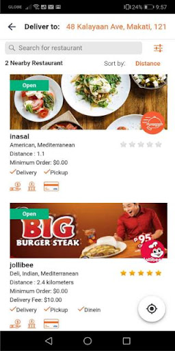 Gato Gordo Delivery Screen 3