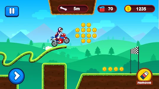 Draw Moto Rider-Race Game