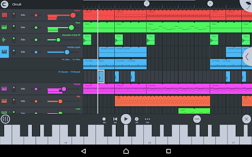Captura de tela móvel do FL Studio