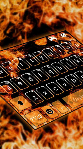 Burn Fire Keyboard Theme Screen 3
