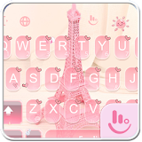 Pink Eiffel Tower Keyboard Theme icon