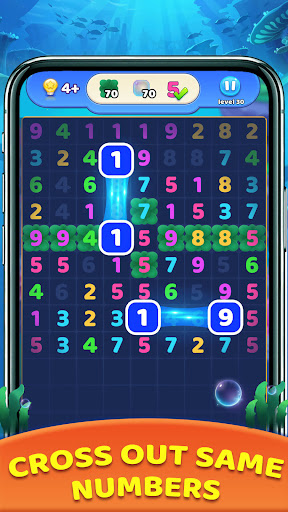 Android application Number Blast: Match Ten Puzzle screenshort