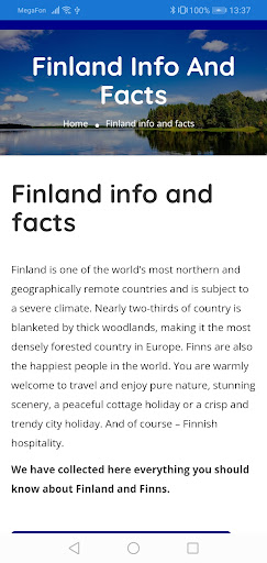 Finland Travel Screen 3