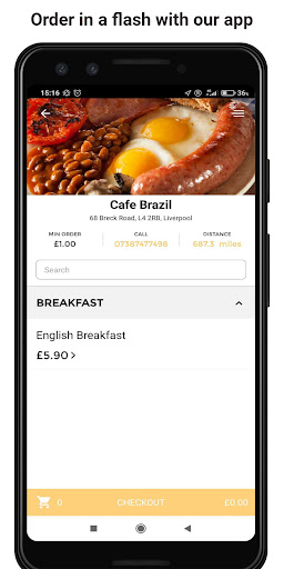 Android application Cafe Brazil screenshort