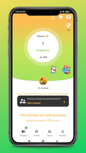 Android application macy screenshort