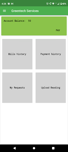 Android application Greentech Services screenshort