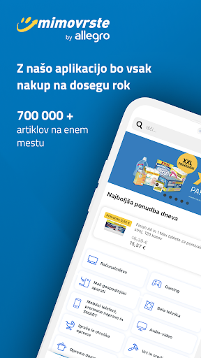 Android application mimovrste screenshort