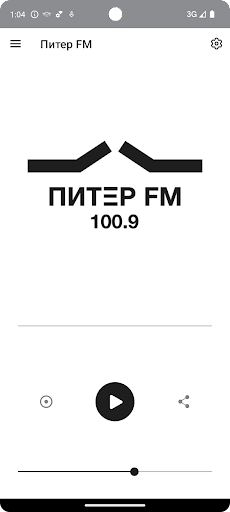 Android application Питер FM screenshort
