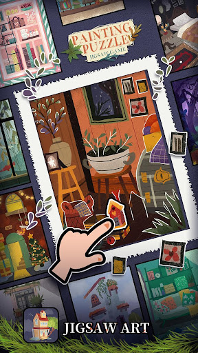 Painting puzzle : Jigsaw game androidhappy screenshots 1
