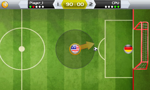 Android application Finger Soccer Elite screenshort