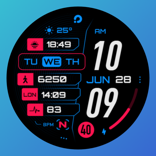 PRADO 35 Digital Watch Face logo