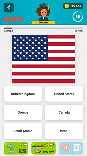 Flags of the World 2: Map - Geography Quiz  screenshots 2