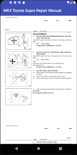 Toyota Supra MK4 Repair Manual Screen 3