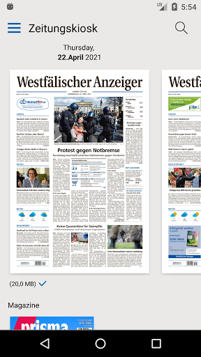 Android application WA E-Paper screenshort