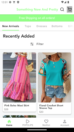 Android application Something New And Pretty screenshort