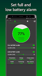 Captura 2 Charge Alarm - Full & Low Batt android