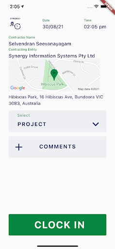 Android application Synergy T&A Subcontractors screenshort