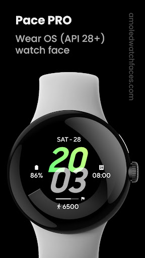 Android application Pace PRO: Watch face screenshort