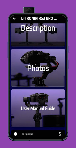Android application DJI RONIN RS 3 GUIDE screenshort