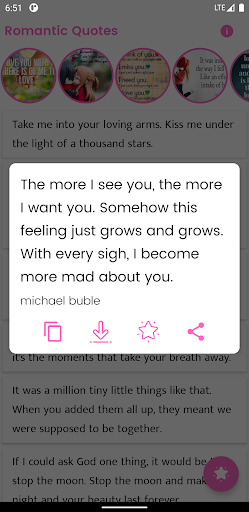 Romantic Quotes and Sayings Screen 2