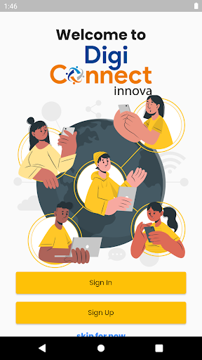 Android application Digi Connect screenshort