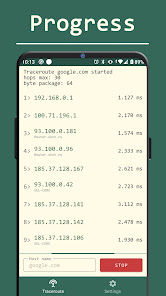 Captura 1 Traceroute android
